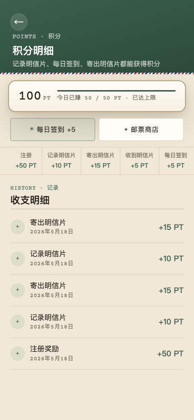 积分明细